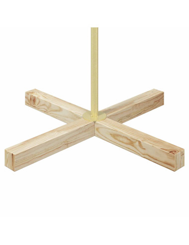 Albero a Cono di Natale KUOPIO 180 cm Acciaio Oro