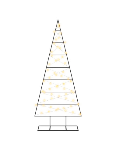 Albero di Natale in metallo KUOPIO 150 cm Bianco caldo