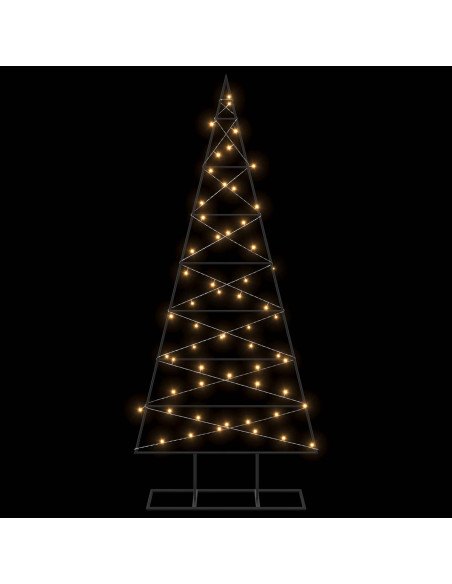 Albero di Natale in metallo KUOPIO 150 cm Bianco caldo