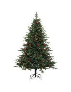 Albero di Natale artificiale con palline 180 cm 300 LED 2