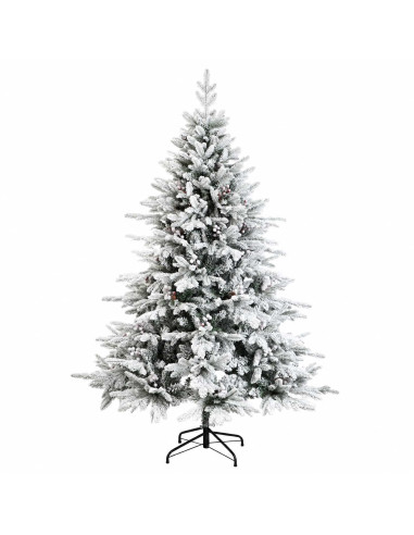 Albero di Natale artificiale con palline 150 cm 150 LED