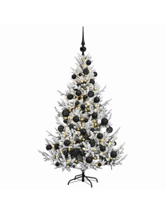 Albero di Natale artificiale con palline 150 cm 150 LED 2