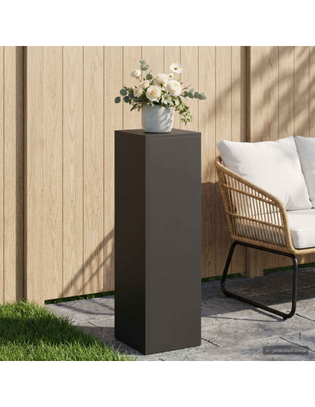 Supporto per piante Nero 30 x 30 x 100 cm Acciaio