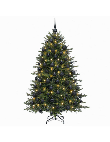 Albero di Natale artificiale con palline 240 cm 300 LED