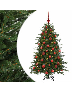 Albero di Natale artificiale con palline 150 cm 150 LED 2