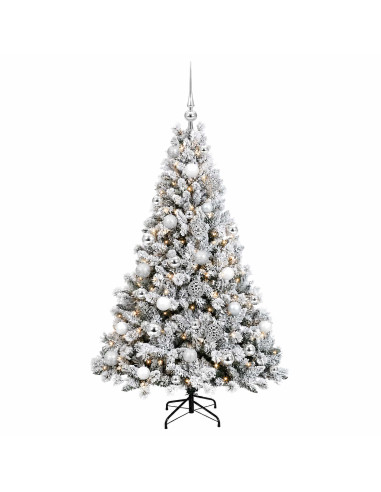 Albero di Natale Artificiale con Palline 120 cm 150 LED