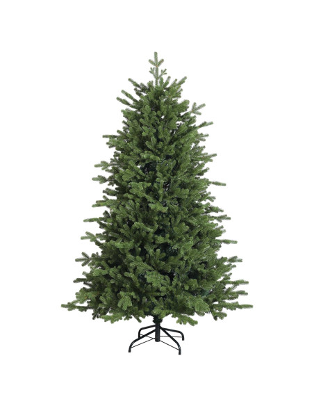 Albero di Natale artificiale con palline 120 cm 150 LED