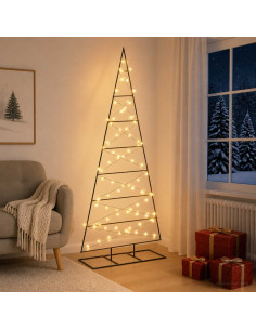 Albero di Natale in metallo KUOPIO 180 cm Bianco caldo