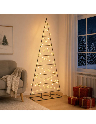 Albero di Natale in metallo KUOPIO 180 cm Bianco caldo