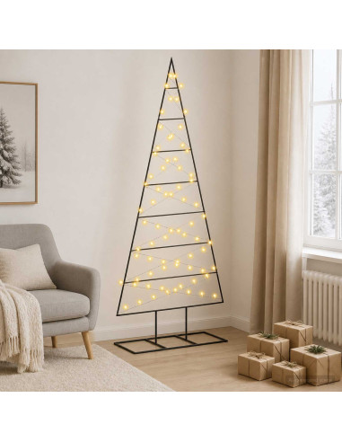 Albero di Natale in metallo KUOPIO 180 cm Bianco caldo