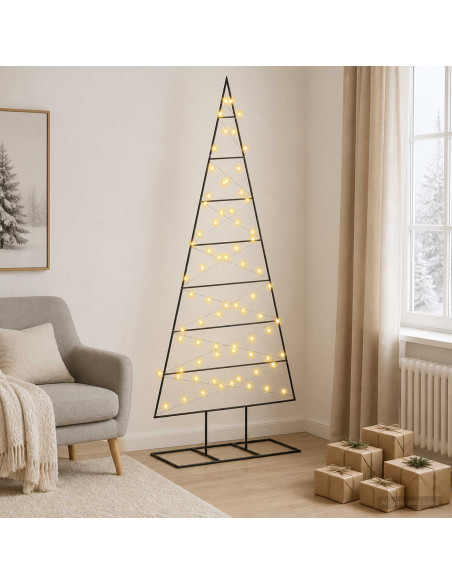 Albero di Natale in metallo KUOPIO 180 cm Bianco caldo