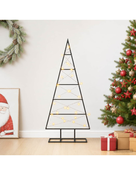 Albero di Natale in metallo KUOPIO 90 cm Bianco caldo