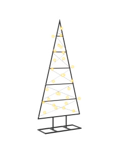 Albero di Natale in metallo KUOPIO 90 cm Bianco caldo 2