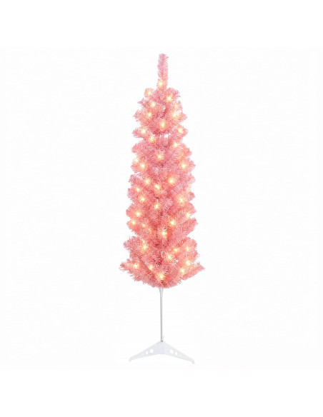 Albero di Natale Artificiale Sottile 150 cm 150 LED
