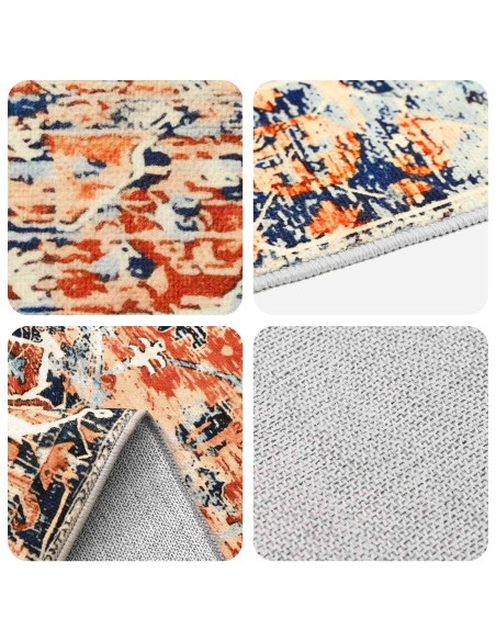 Tappeto ORIZ Arancione 240 x 340 cm 100% Poliestere