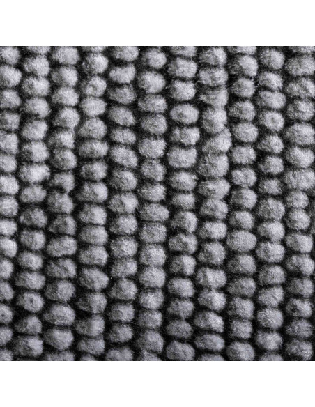 Tappeto Antracite 50 x 100 cm 100% Poliestere 3 mm Lavabile