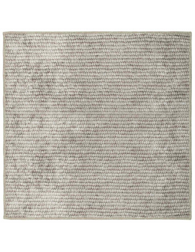 Tappeto Beige 100 x 100 cm 100% Poliestere 3 mm Lavabile