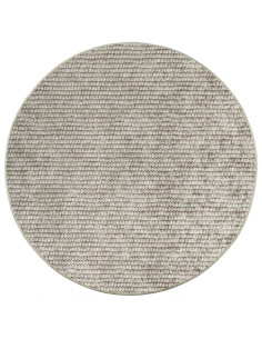 Tappeto Beige Ø 120 cm 100% Poliestere 3 mm Lavabile 2
