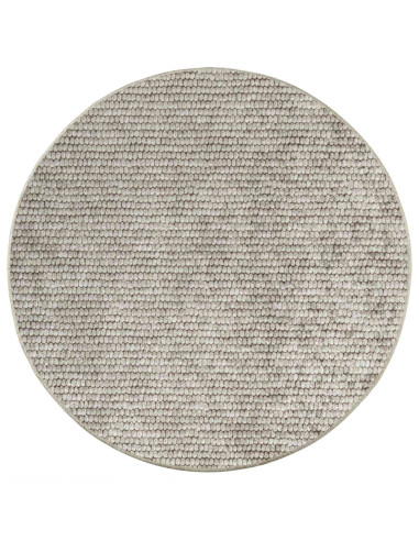 Tappeto Beige Ø 120 cm 100% Poliestere 3 mm Lavabile