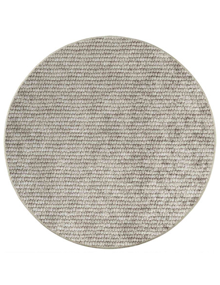 Tappeto Beige Ø 120 cm 100% Poliestere 3 mm Lavabile