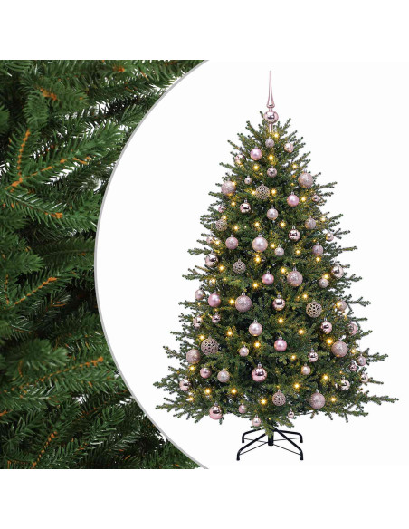 Albero di Natale artificiale con palline 240 cm 300 LED