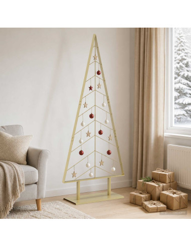 Albero di Natale in metallo con supporto KUOPIO 180 cm Acciaio