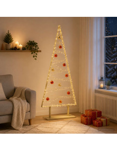 Albero di Natale in metallo KUOPIO 180 cm Acciaio Oro