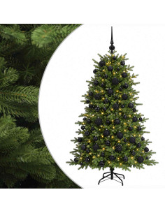 Albero di Natale artificiale con palline 240 cm 300 LED 2