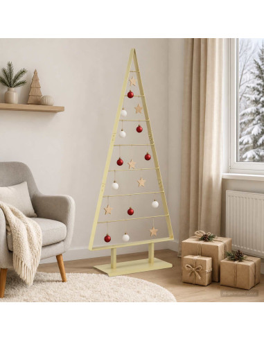 Albero di Natale in metallo KUOPIO 150 cm Acciaio Oro