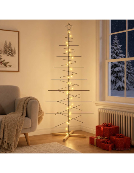 Albero di Natale in metallo con supporto KUOPIO 210 cm