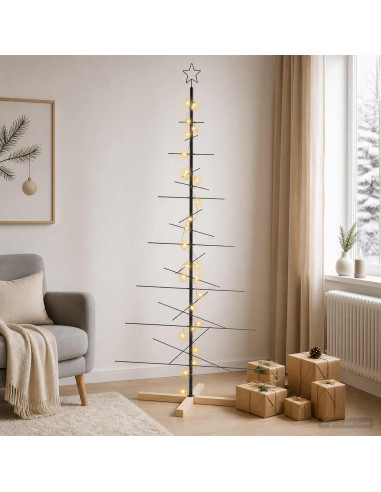 Albero di Natale in metallo con supporto KUOPIO 180 cm