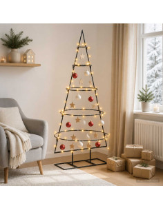 Albero di Natale in metallo con supporto KUOPIO 125 cm