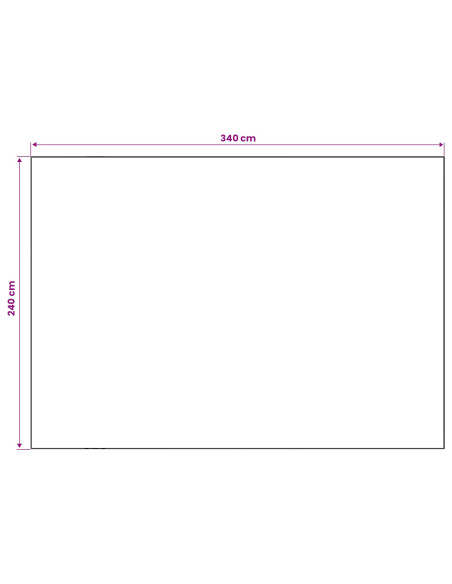 Tappeto ORIZ Motivo a diamante nero 240 x 340 cm