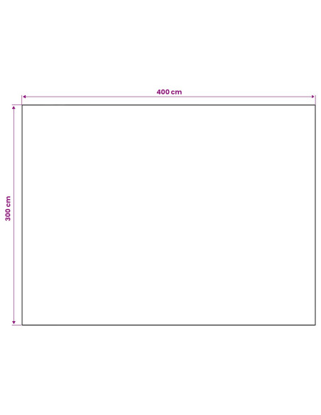 Tappeto ORIZ Motivo a diamante nero 300 x 400 cm
