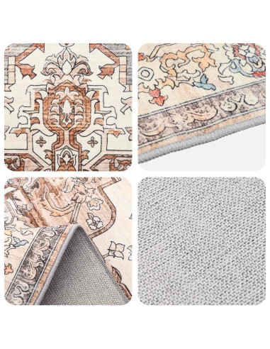 Tappeto ORIZ Marrone 80 x 150 cm 100% Poliestere