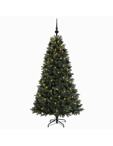 Albero di Natale Artificiale con Palline 240 cm 300 LED
