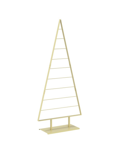 Albero di Natale in metallo KUOPIO 210 cm Acciaio Oro