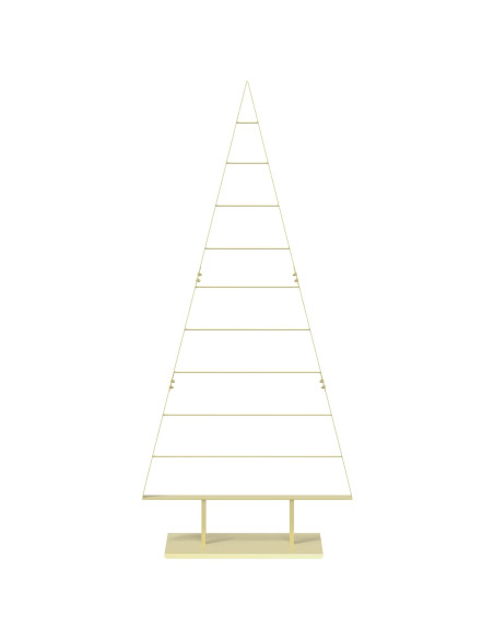 Albero di Natale in metallo KUOPIO 210 cm Acciaio Oro