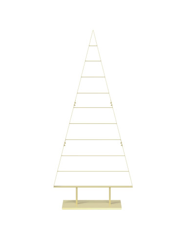 Albero di Natale in metallo KUOPIO 210 cm Acciaio Oro
