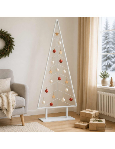 Albero di Natale in metallo con supporto KUOPIO 180 cm Acciaio