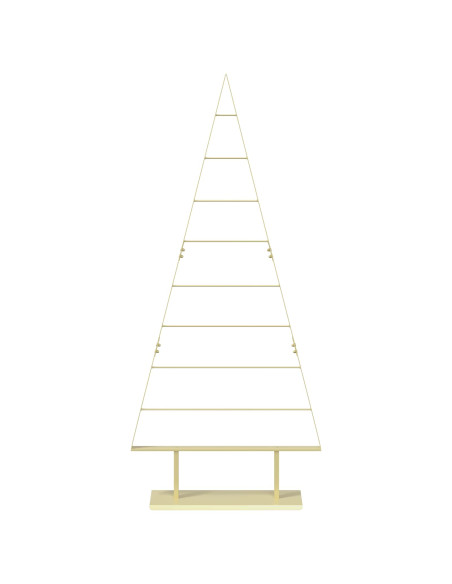 Albero di Natale in metallo KUOPIO 180 cm Acciaio Oro