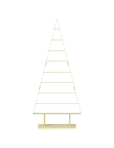 Albero di Natale in metallo KUOPIO 180 cm Acciaio Oro