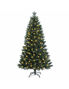 Albero di Natale Artificiale con Rami Pieghevoli 150 cm 150 LED 2