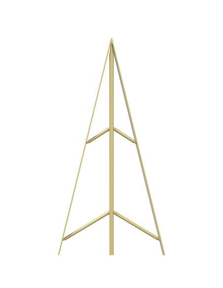 Albero di Natale in metallo con supporto KUOPIO 150 cm Acciaio
