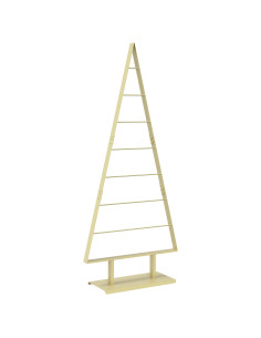 Albero di Natale in metallo KUOPIO 150 cm Acciaio Oro 2