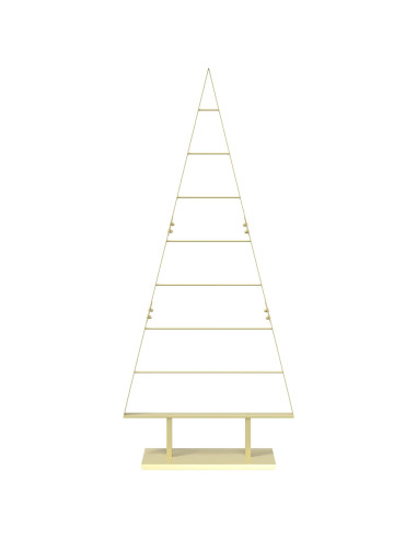 Albero di Natale in metallo KUOPIO 150 cm Acciaio Oro