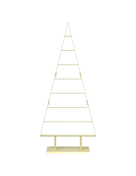 Albero di Natale in metallo KUOPIO 150 cm Acciaio Oro