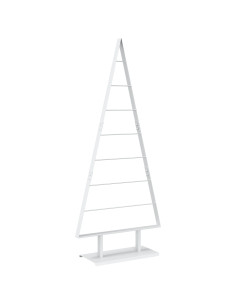 Albero di Natale in metallo KUOPIO 150 cm Acciaio Bianco 2