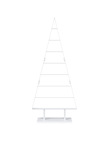 Albero di Natale in metallo KUOPIO 150 cm Acciaio Bianco