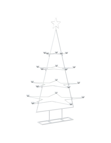Albero di Natale in Metallo con Supporto KUOPIO 140 cm Acciaio